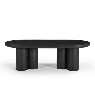 Petra Coffee Table - L: 129.54 x W: 58.42 x H: 38.10 cms / Mango Wood / Black - Indoor Furniture