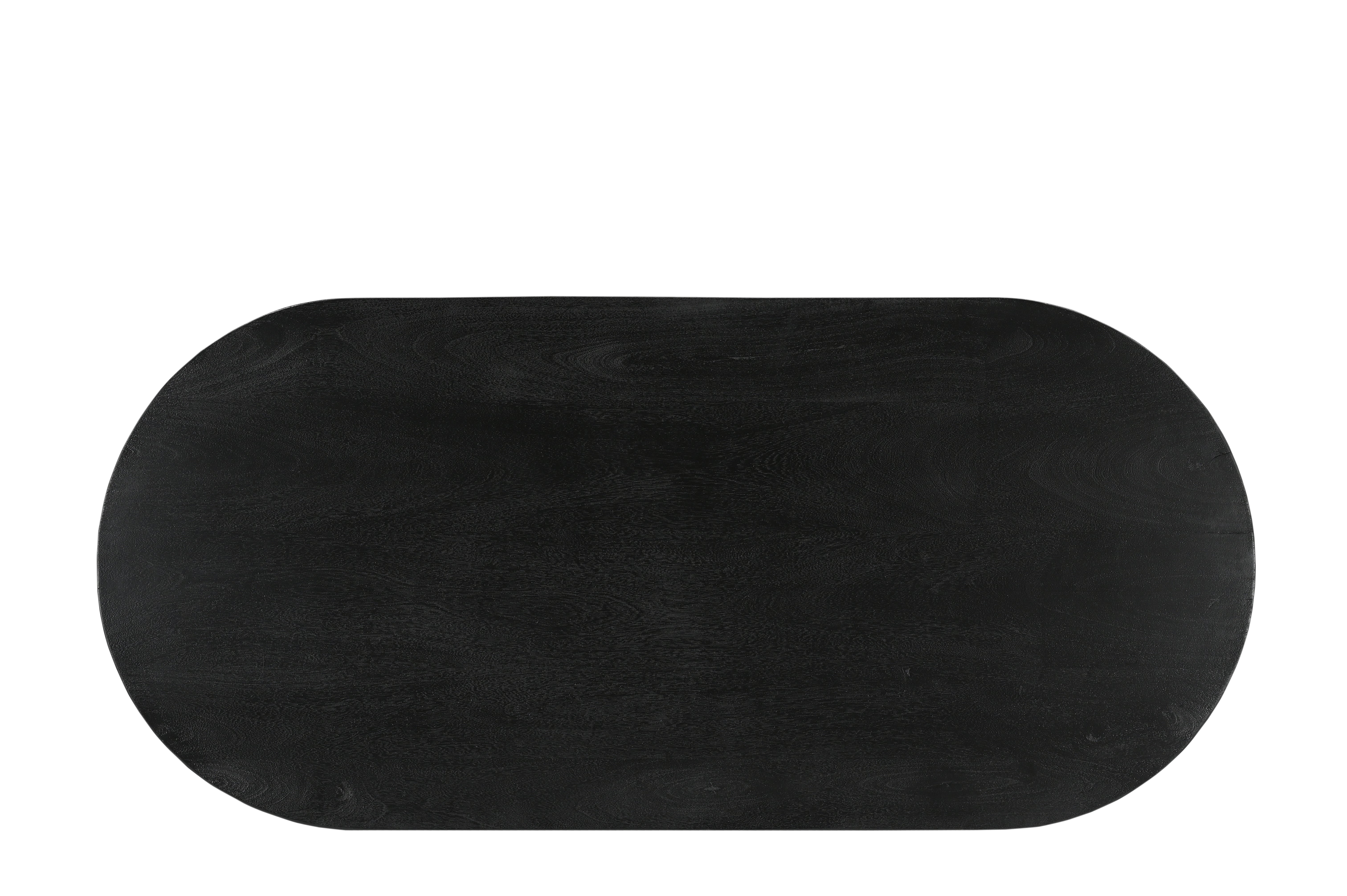Petra Coffee Table - L: 129.54 x W: 58.42 x H: 38.10 cms / Mango Wood / Black - Indoor Furniture