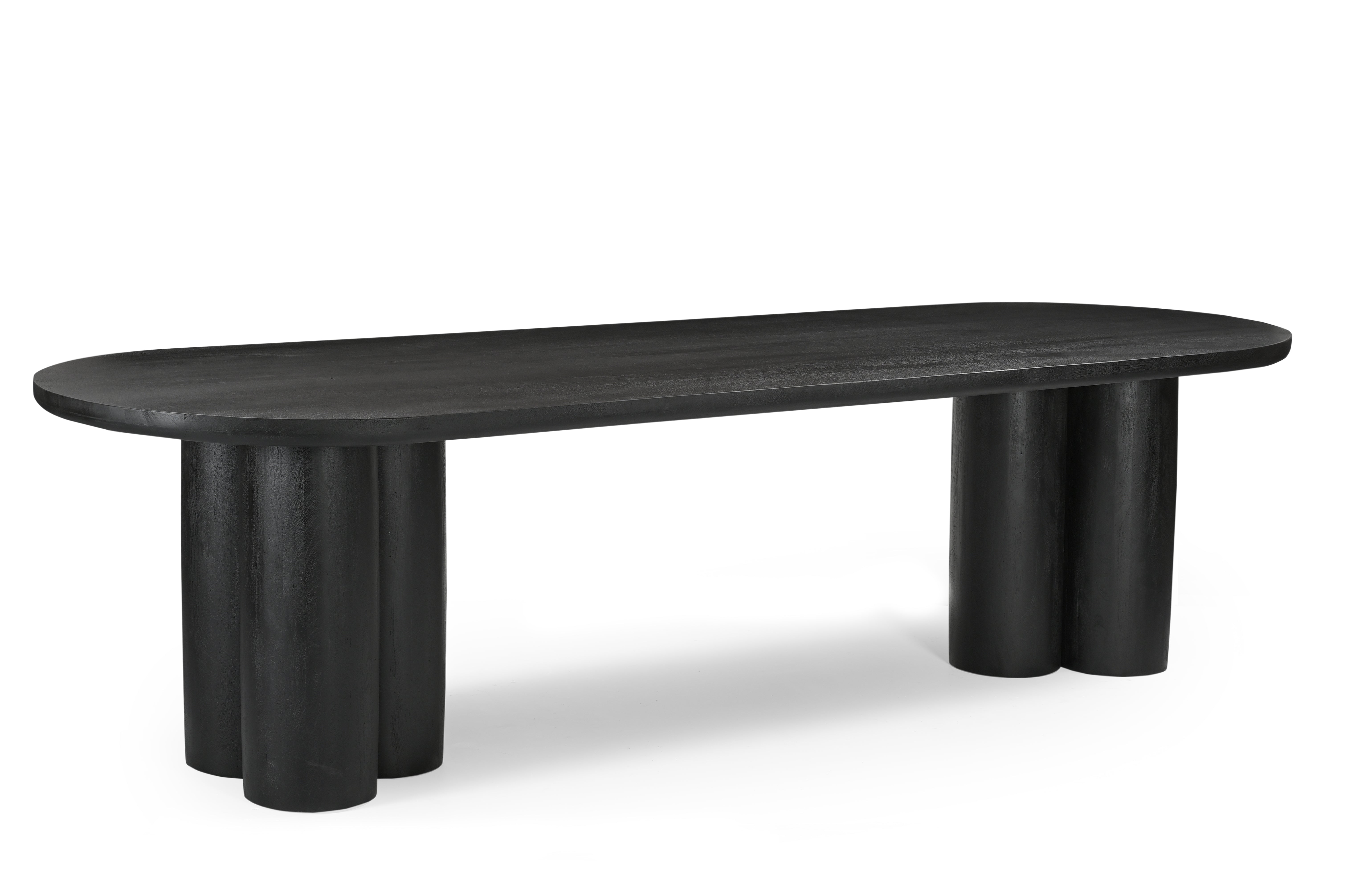 Petra Console Table - Black / Mango Wood / L: 149.86 x W: 35.56 x H: 76.20 cms - Indoor Furiture