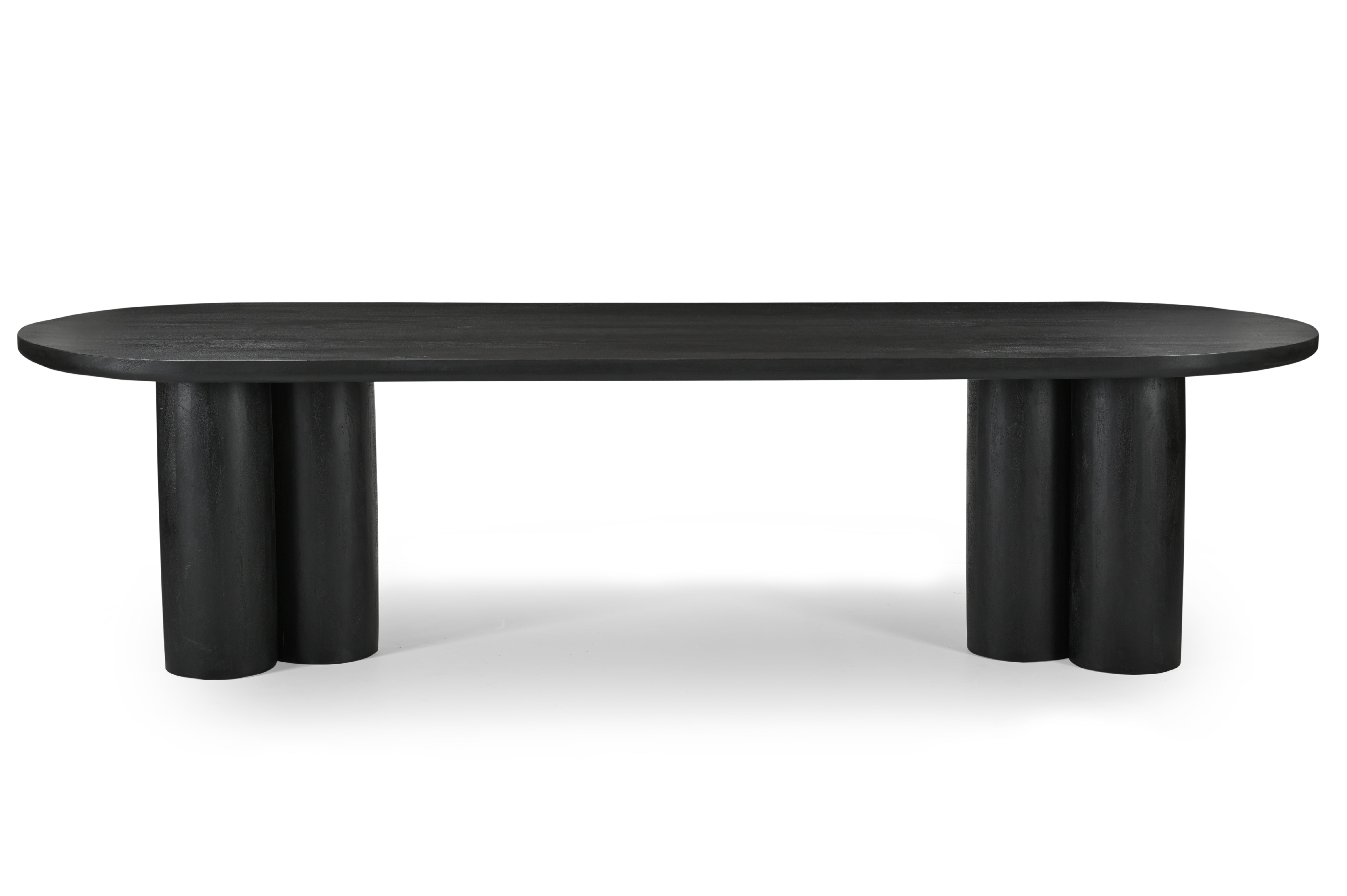 Petra Console Table - Black / Mango Wood / L: 149.86 x W: 35.56 x H: 76.20 cms - Indoor Furiture