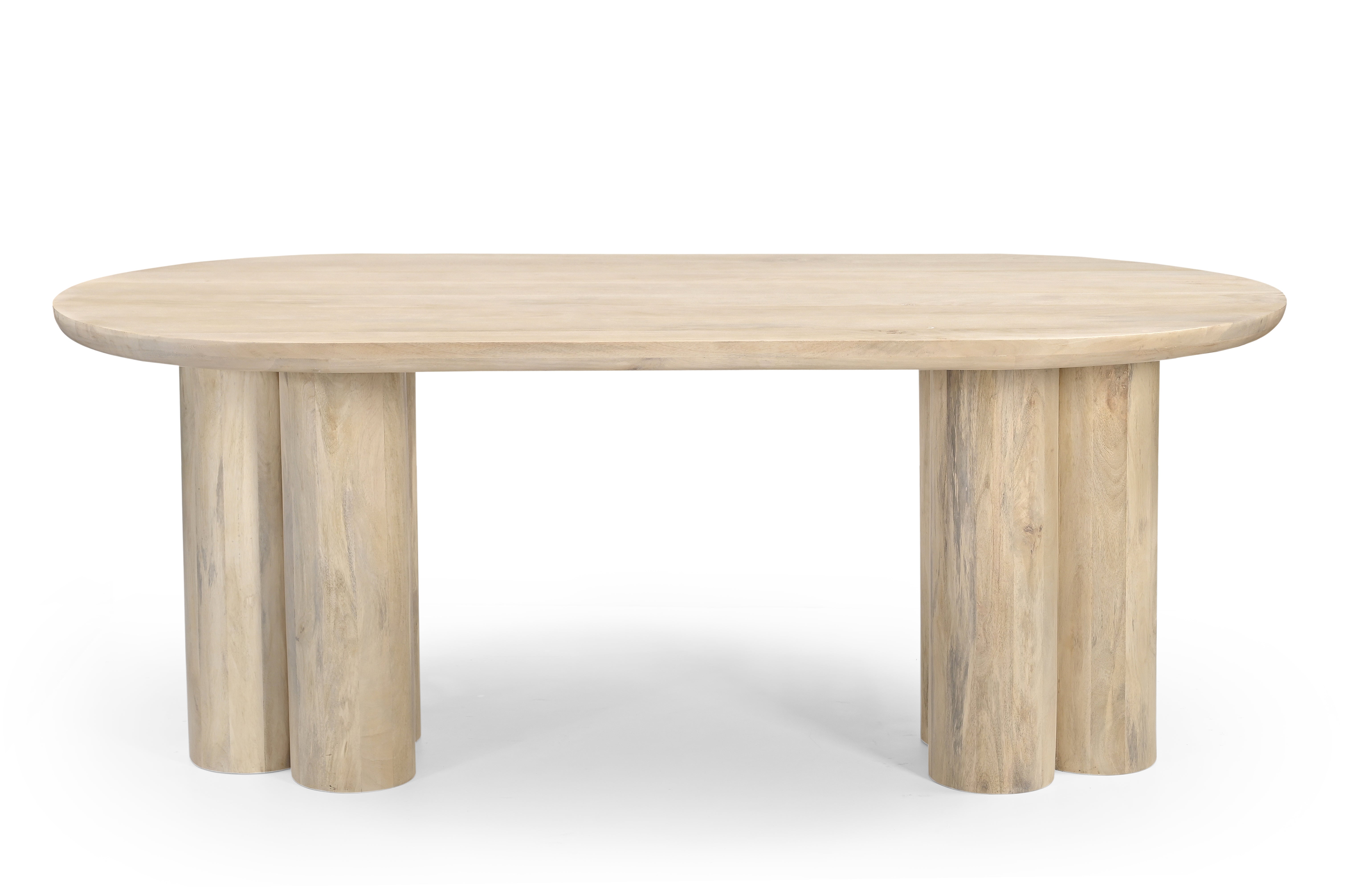 Petra Dining Table - Natural / Acacia Wood / L: 198.12 x W: 99.06 x H: 73.66 cms - Dining Tables