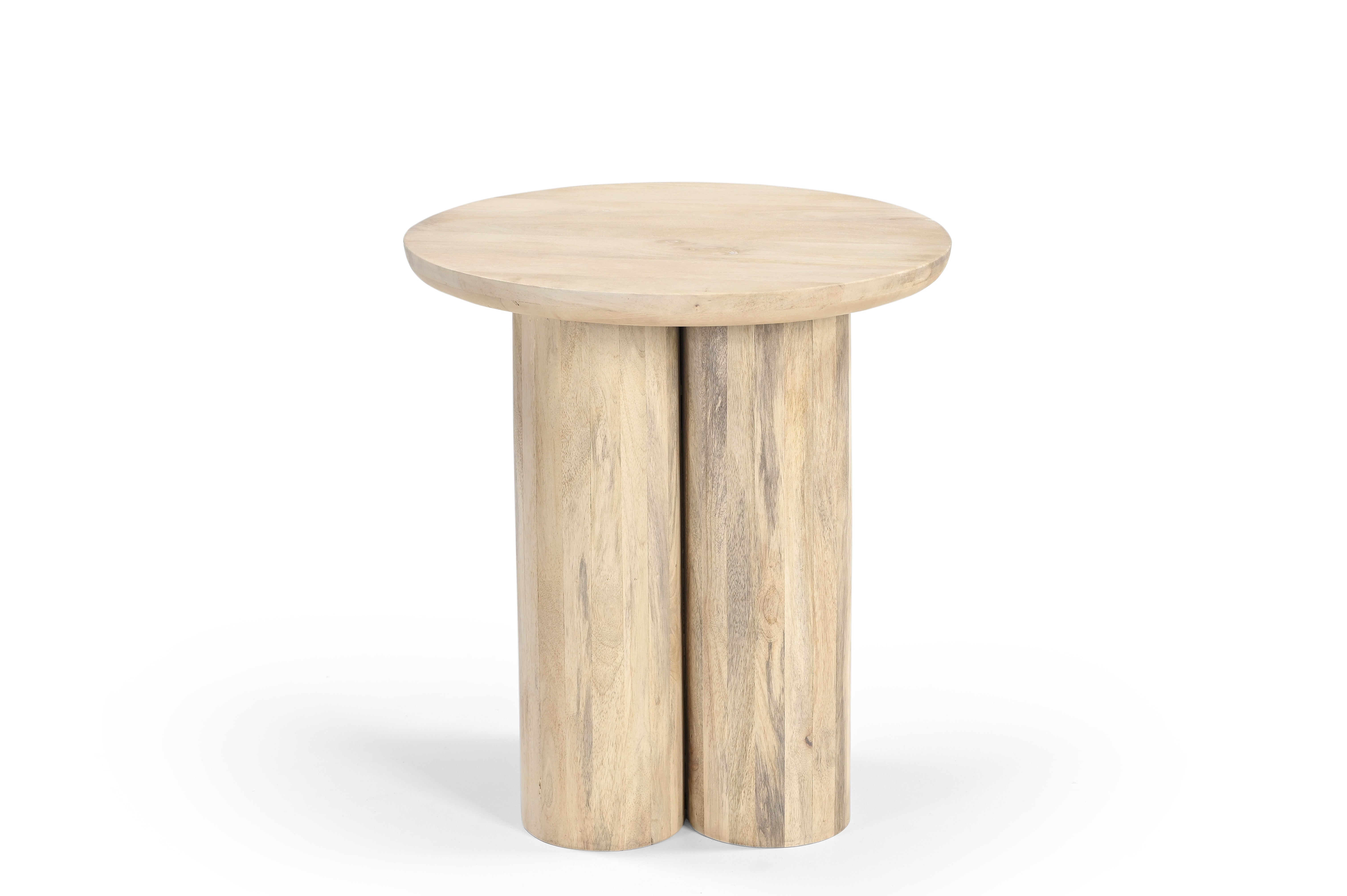 Petra Nesting Side Table - Natural / Mango Wood / Large: L: 48.26 x W: 48.26 x H: 48.26 cms - Indoor Furniture