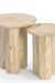 Petra Nesting Side Table - Natural / Mango Wood / Set of 2 - Indoor Furniture