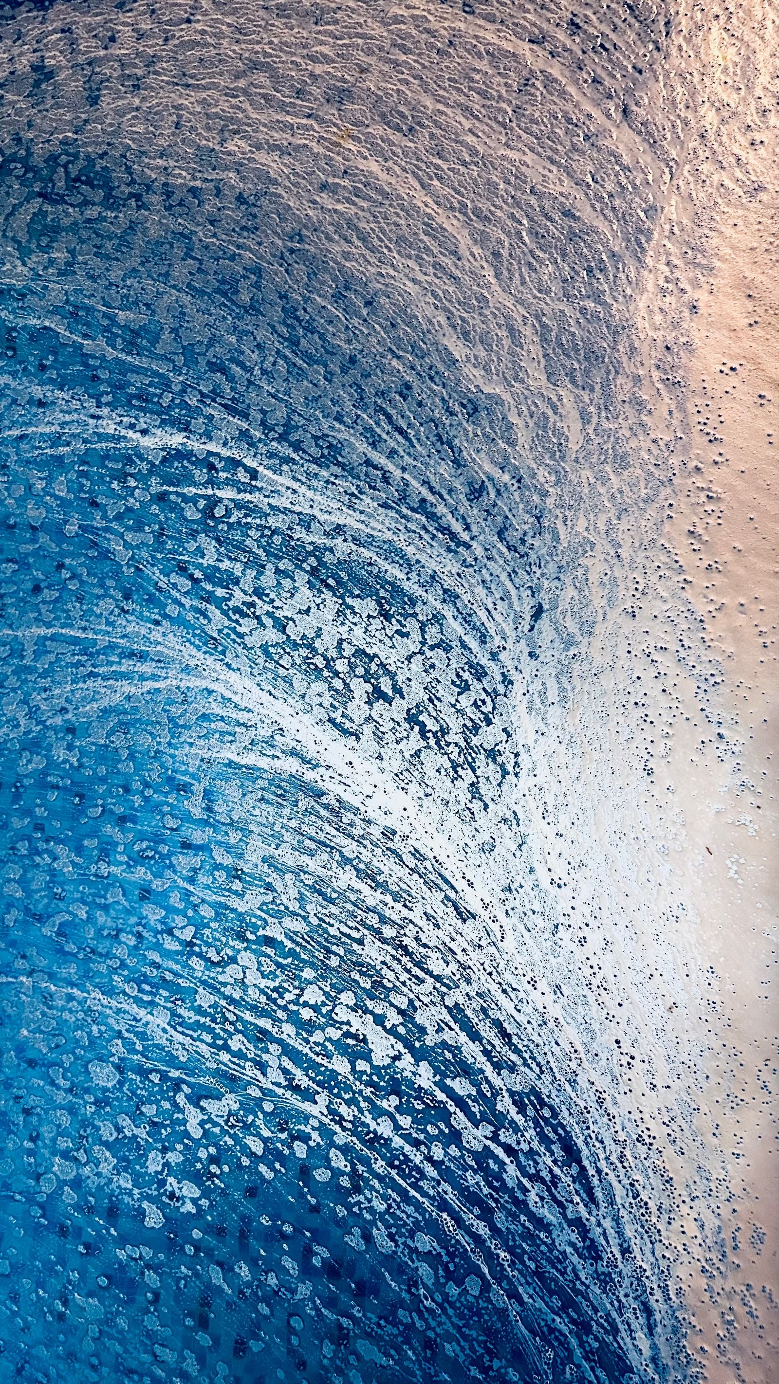 Sample blue ocean aerial image for Tidal Motion ArtFab