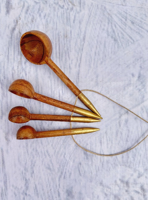 Measuring Spoon Set of 4 (Golden)