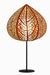 Physalis Table Lamp - DIa:15’’ H: 78’’ / Black and Green / Mild Steel and Poplin - Lighting