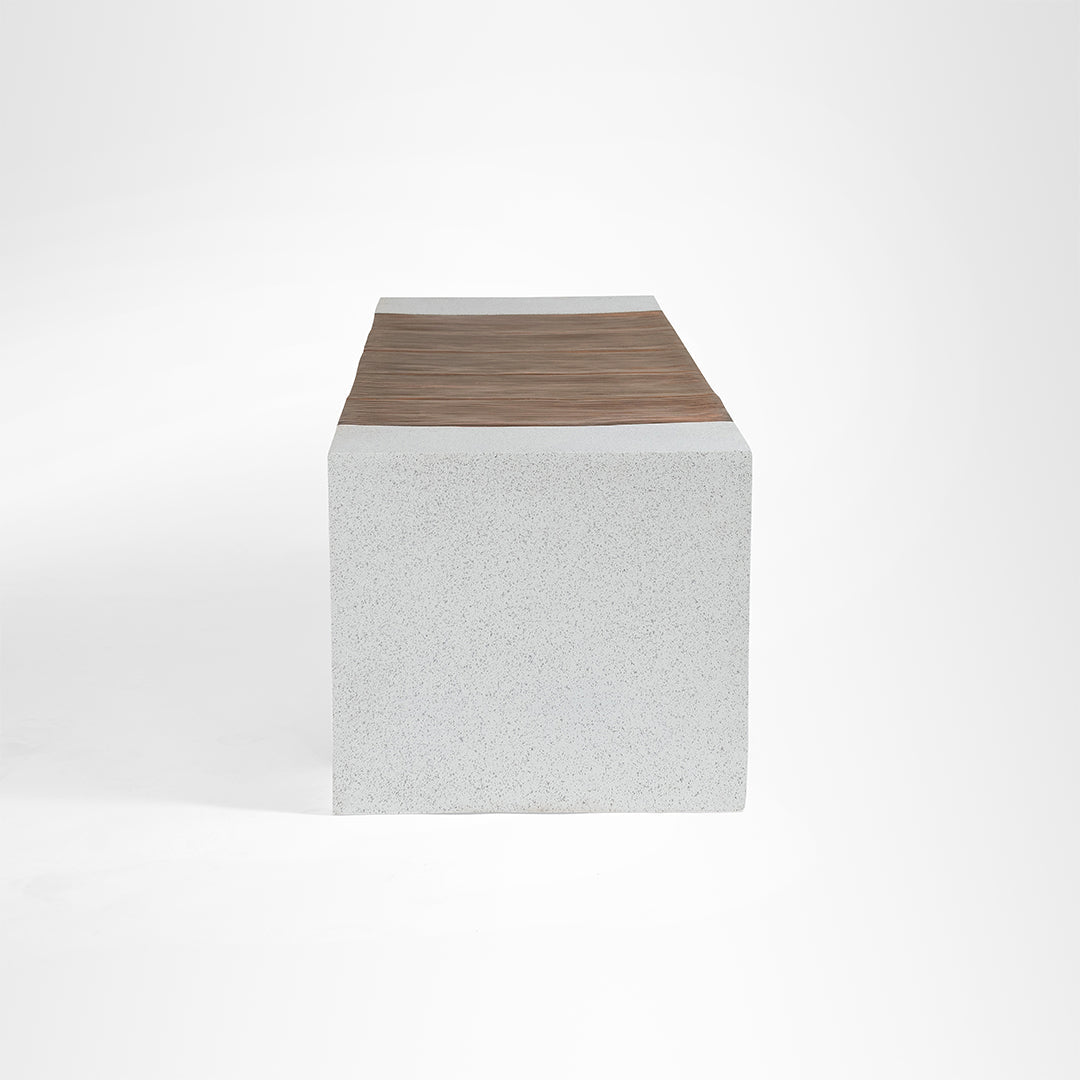Picnic Bench - W: 60’’ D: 20’’ H: 18’’ / Speckled Grey & Brown / FRP