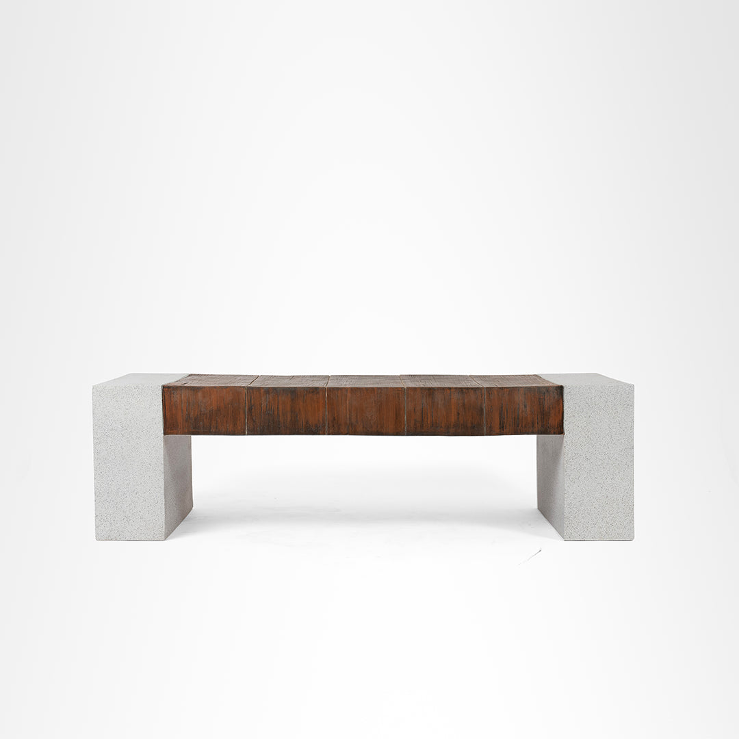 Picnic Bench - W: 60’’ D: 20’’ H: 18’’ / Speckled Grey & Brown / FRP