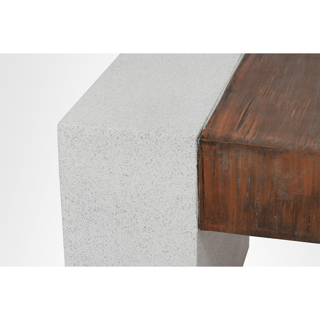 Picnic Bench - W: 60’’ D: 20’’ H: 18’’ / Speckled Grey & Brown / FRP
