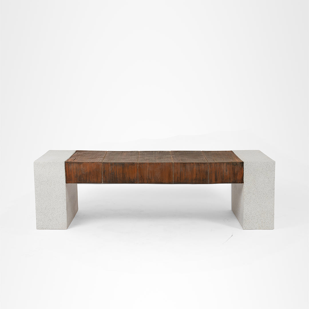 Picnic Bench - W: 60’’ D: 20’’ H: 18’’ / Speckled Grey & Brown / FRP
