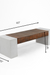 Picnic Bench - W: 60’’ D: 20’’ H: 18’’ / Speckled Grey & Brown / FRP