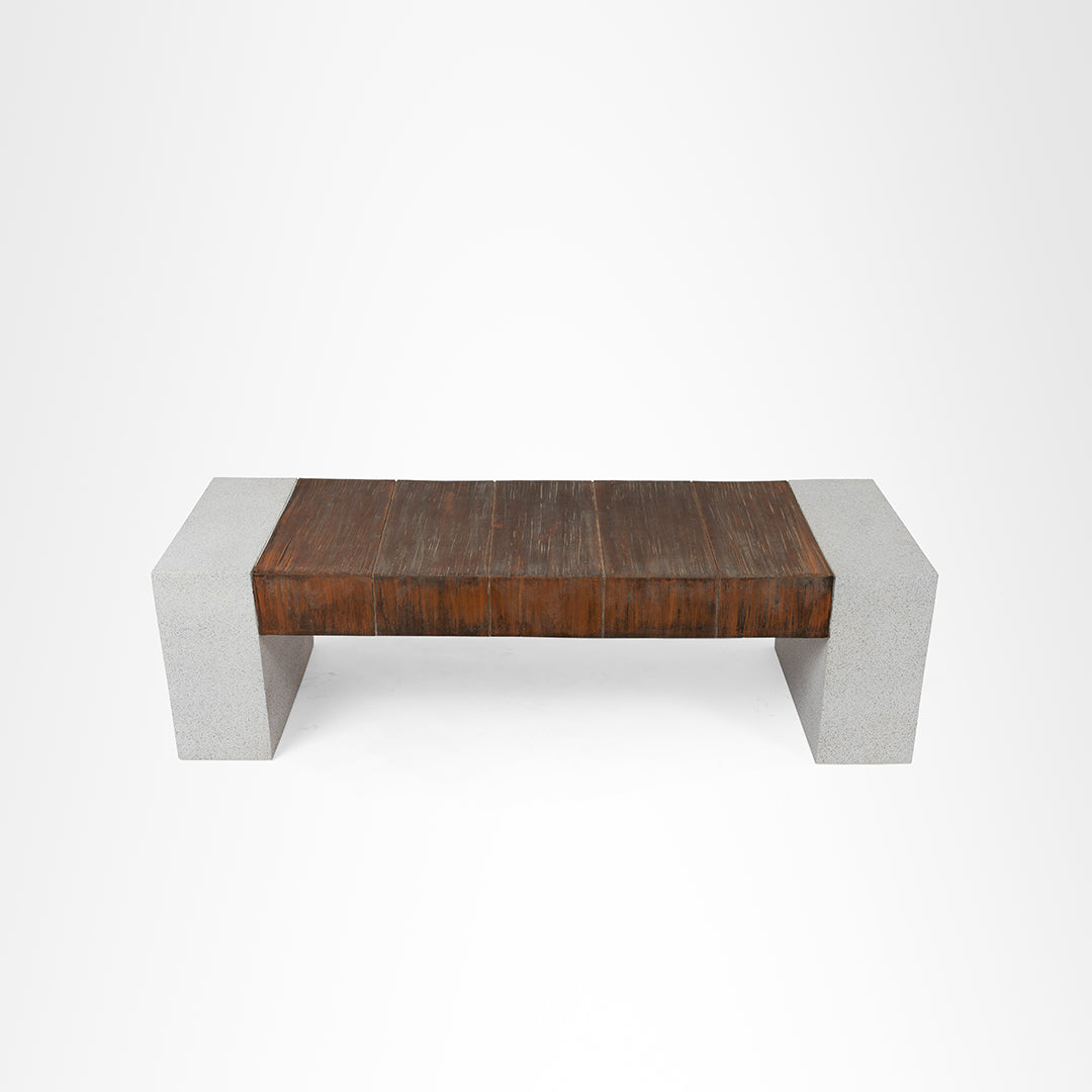 Picnic Bench - W: 60’’ D: 20’’ H: 18’’ / Speckled Grey & Brown / FRP