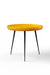 Pico Side table - L:18’’ x B:18’’ x H:16’’ In Inches / Rust Pigmented GFRC Top; Black Powder Coat Mild Steel Legs;