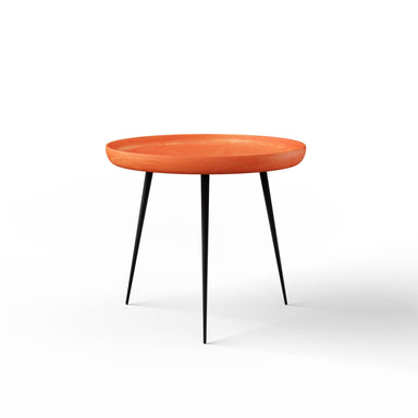 Pico Side table - L:18’’ x B:18’’ x H:16’’ In Inches / Rust Pigmented GFRC Top; Black Powder Coat Mild Steel Legs;