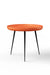 Pico Side table - L:18’’ x B:18’’ x H:16’’ In Inches / Rust Pigmented GFRC Top; Black Powder Coat Mild Steel Legs;