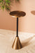 Pine Cone Chic Side Table - Black And Gold / 26 x W:26 x H:60 In Cms / Metal - Indoor Furniture