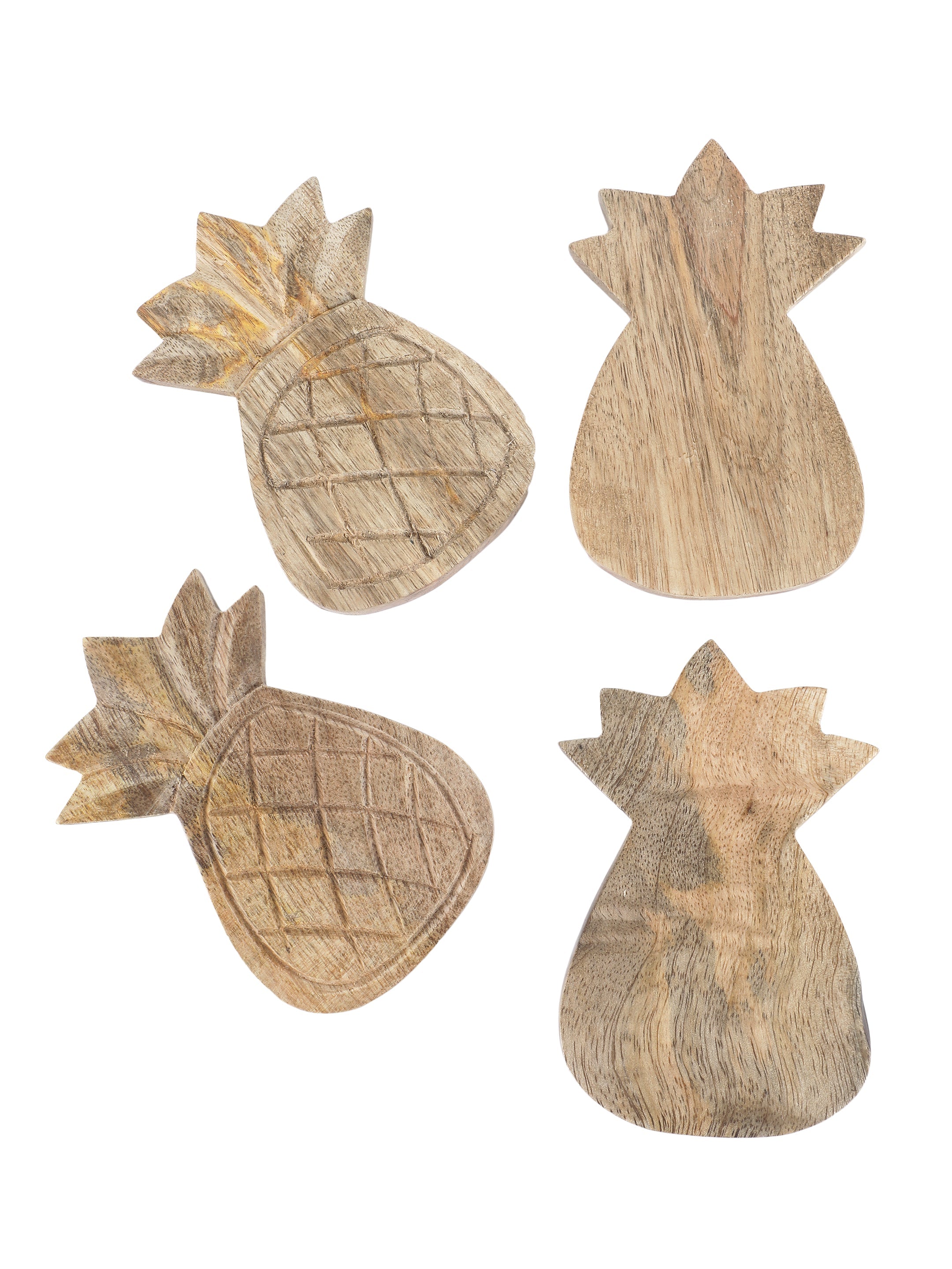 Pineapple Engraved Coaster Set of 4