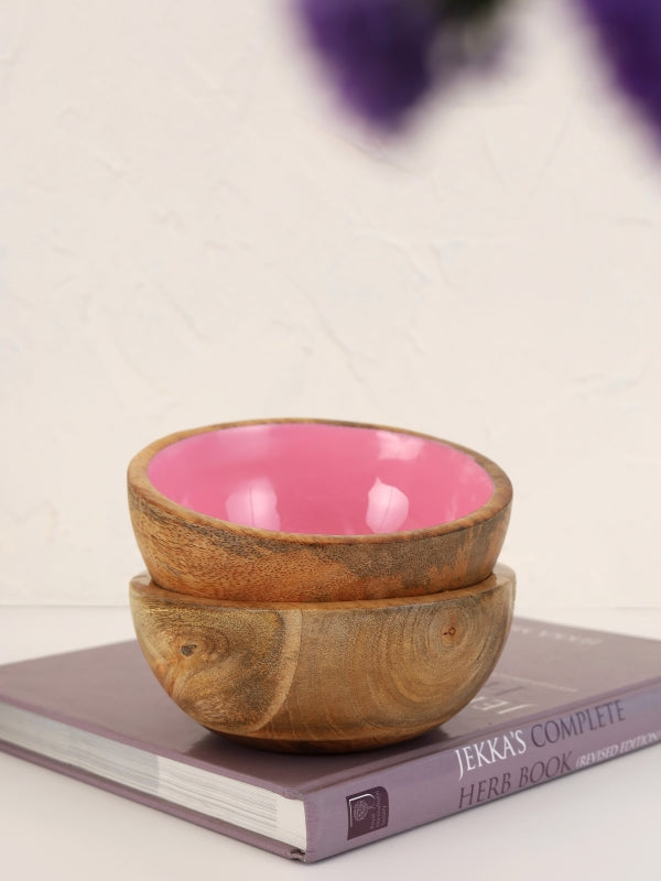 Barbie Pink Wooden Enamel Bowl
