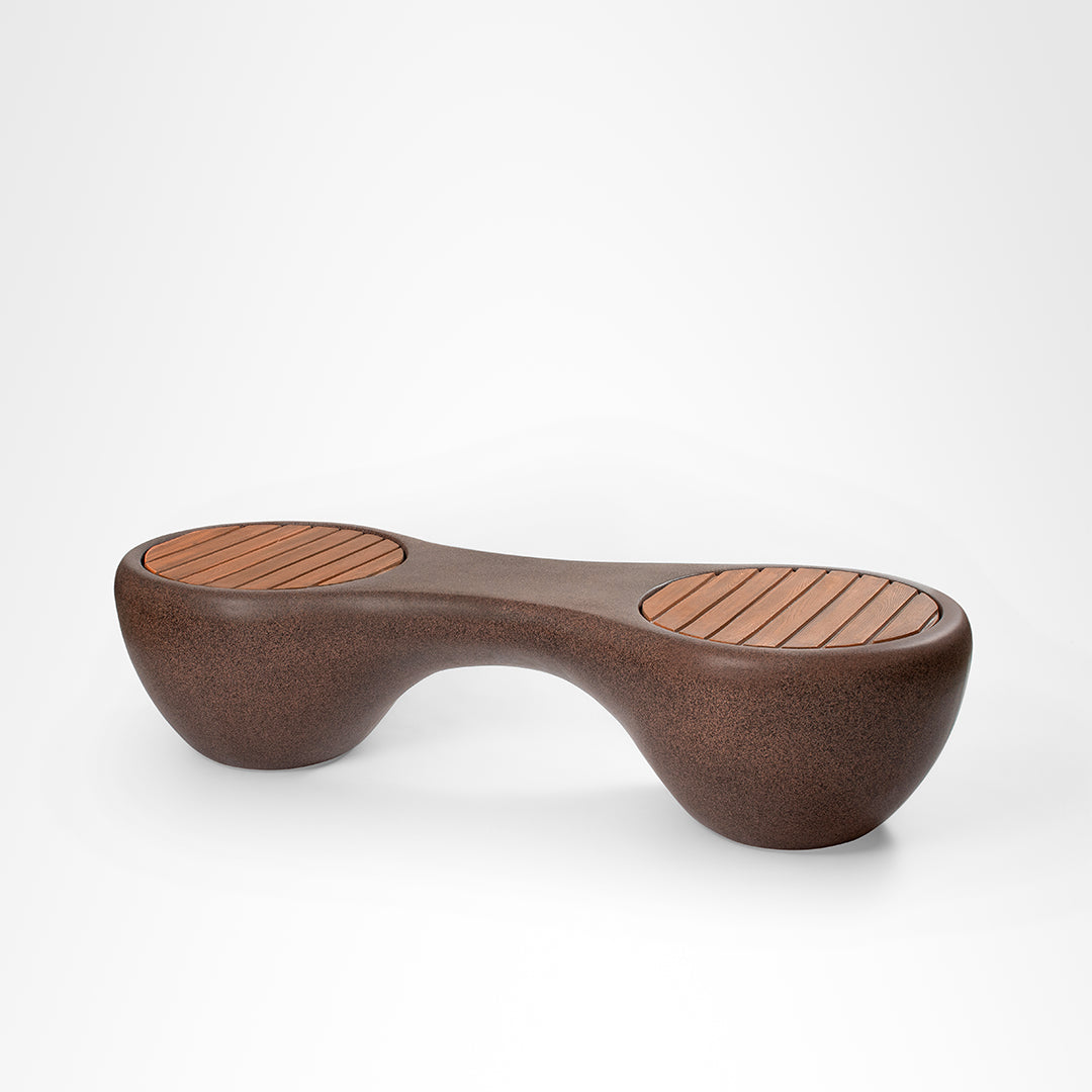 Pod Bench - W: 60’’ D: 24’’ H: 16’’ / Brown / FRP