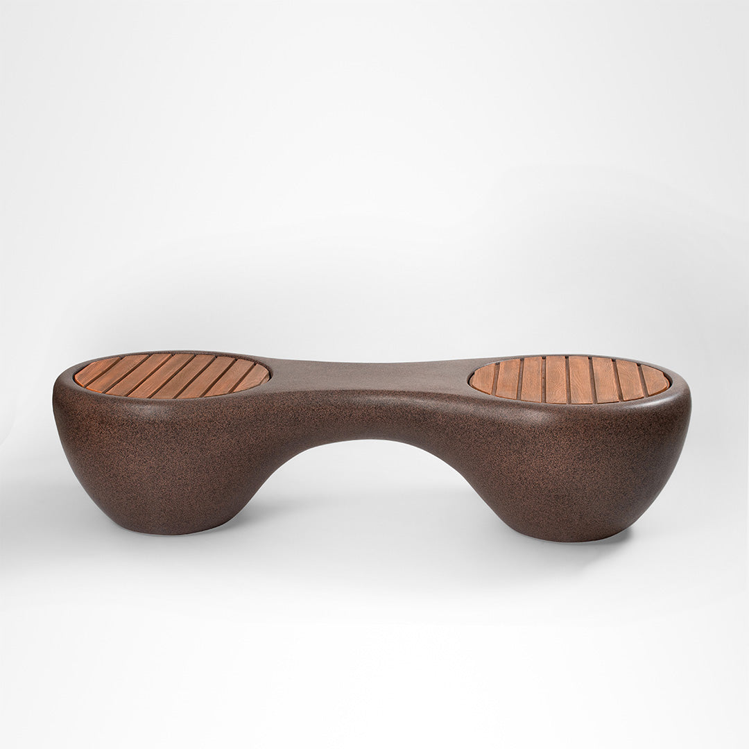 Pod Bench - W: 60’’ D: 24’’ H: 16’’ / Brown / FRP