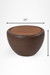Pod Seater/Table - Brown / D: 24 ’ H: 16’’ / FRP