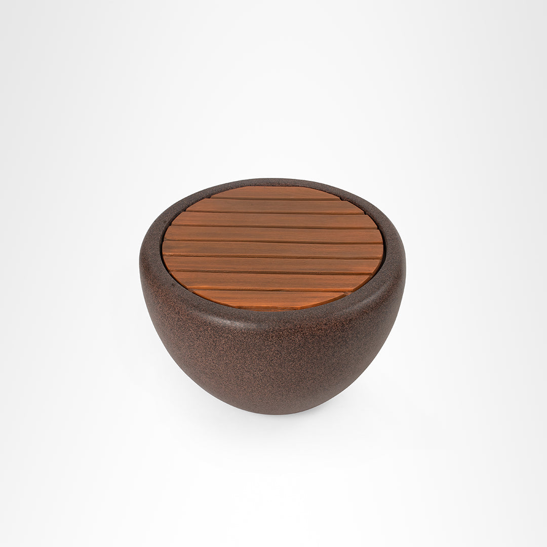 Pod Seater/Table - Brown / D: 24 ’ H: 16’’ / FRP