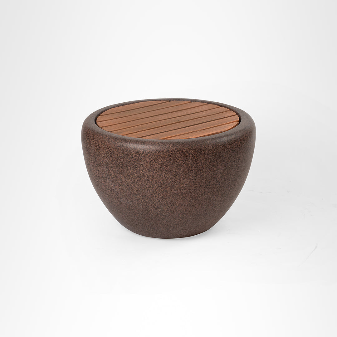 Pod Seater/Table - Brown / D: 24 ’ H: 16’’ / FRP