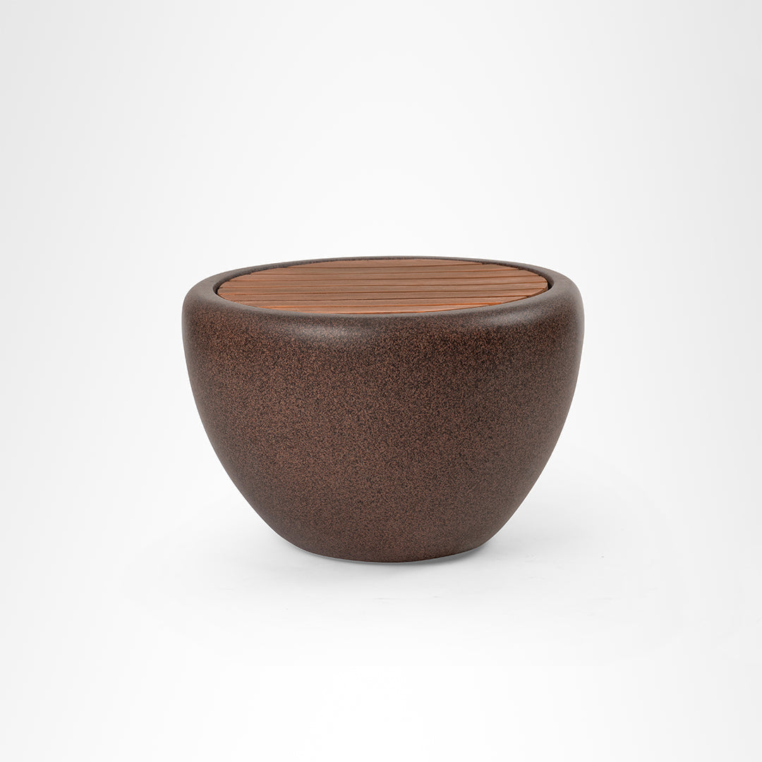 Pod Seater/Table - Brown / D: 24 ’ H: 16’’ / FRP