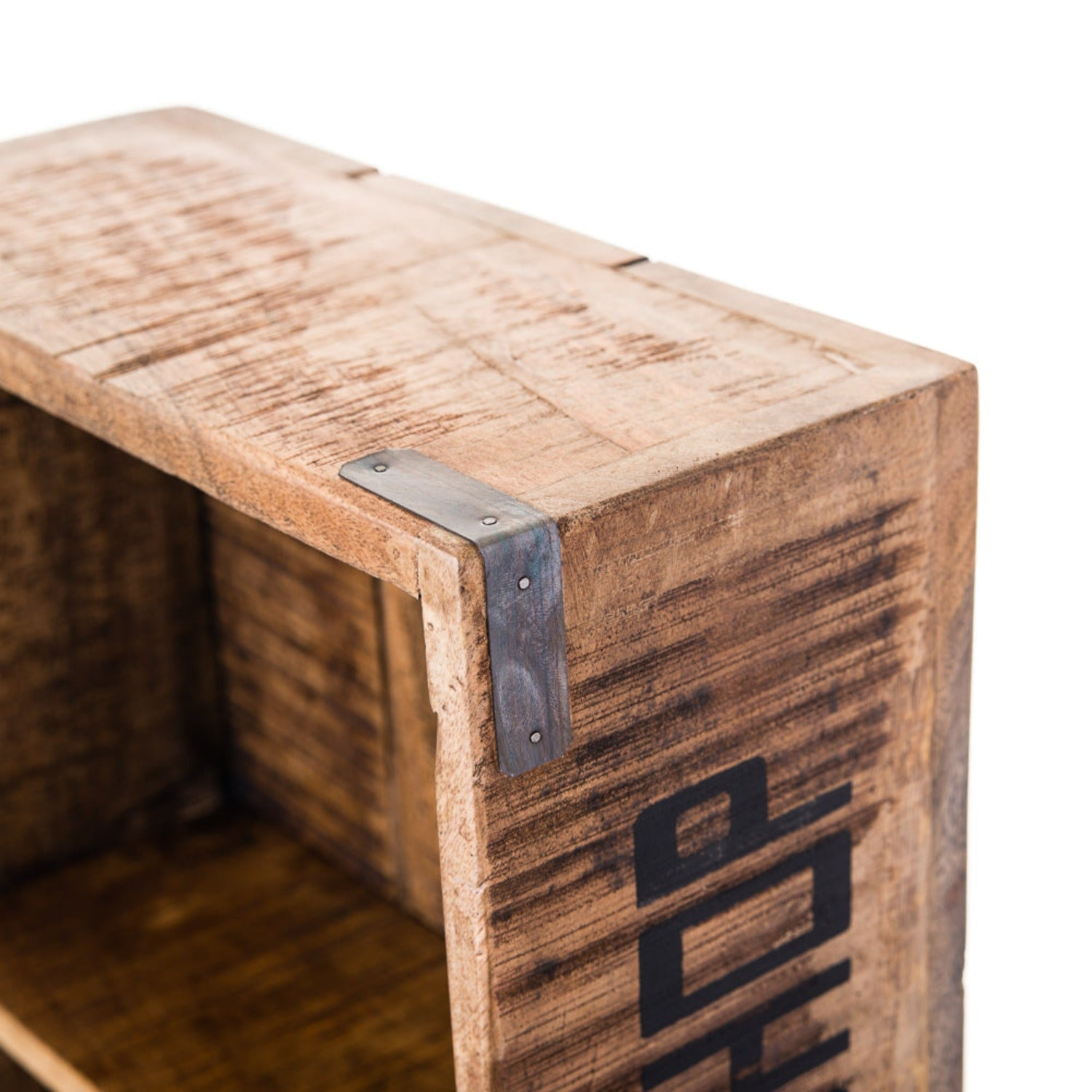 Pop Shop Wall Shelf - Walnut / Mango Wood / L:34.5 x D:15 x H:50 in cm - Indoor Furniture
