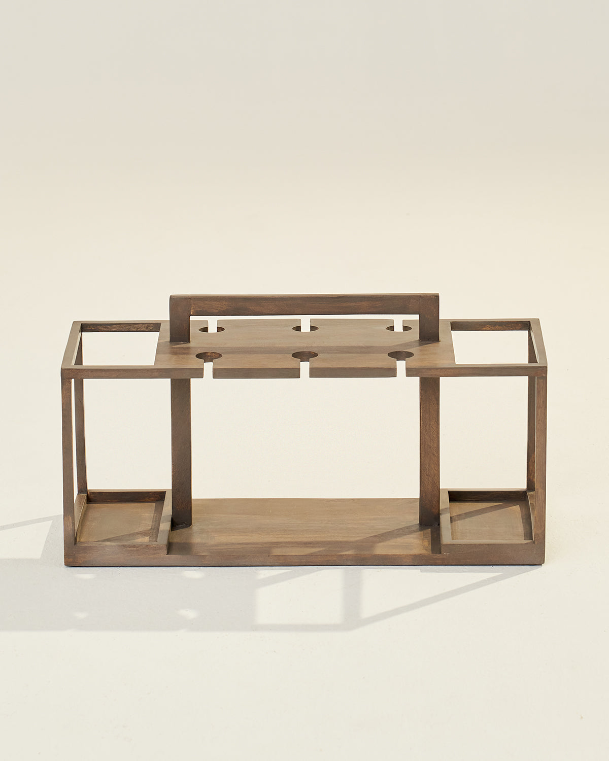 Portable Wine Cabinet - Distressed / Mango Wood / 60L X 23W X 30H In Cms - Indoor Furniture