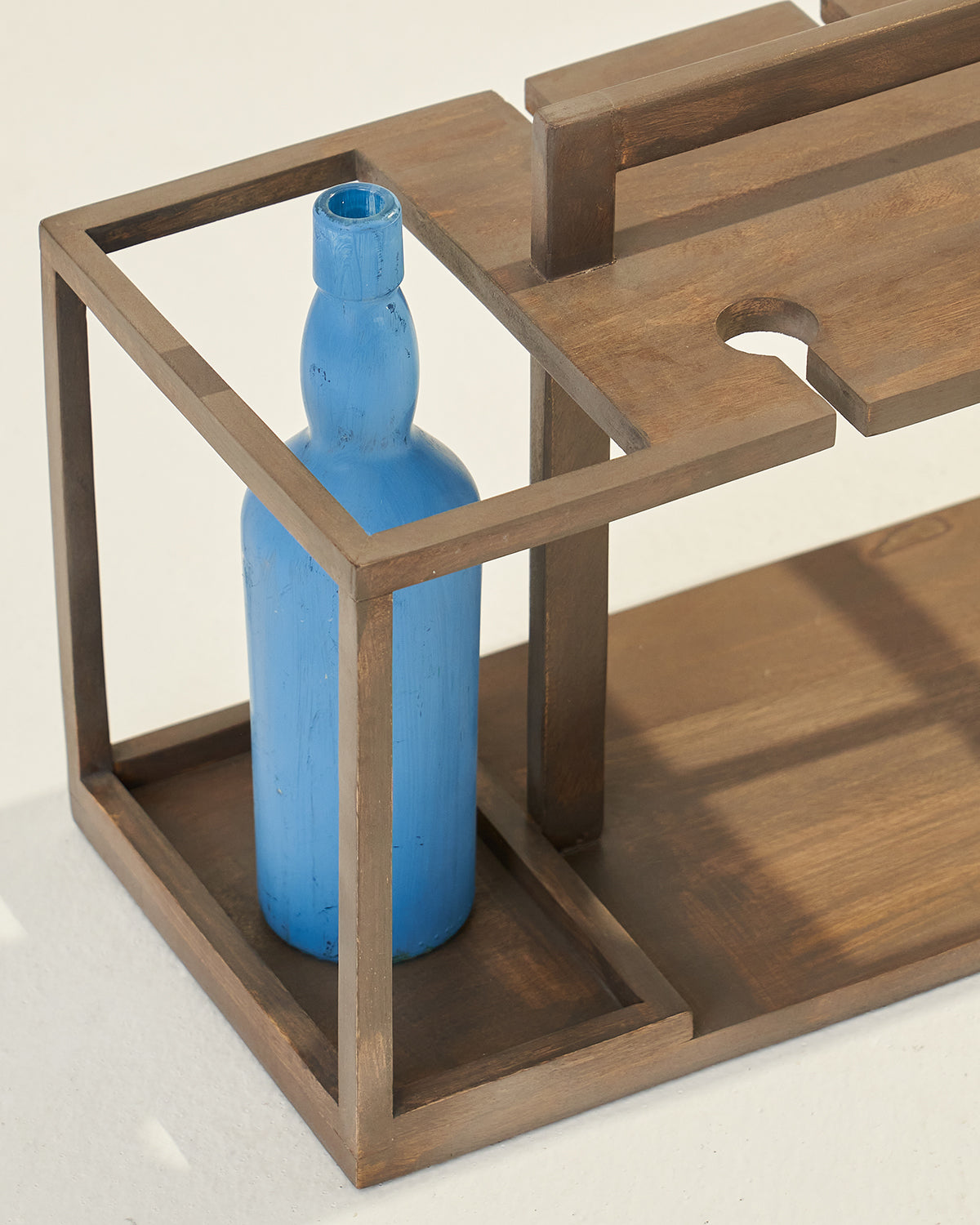 Portable Wine Cabinet - Distressed / Mango Wood / 60L X 23W X 30H In Cms - Indoor Furniture