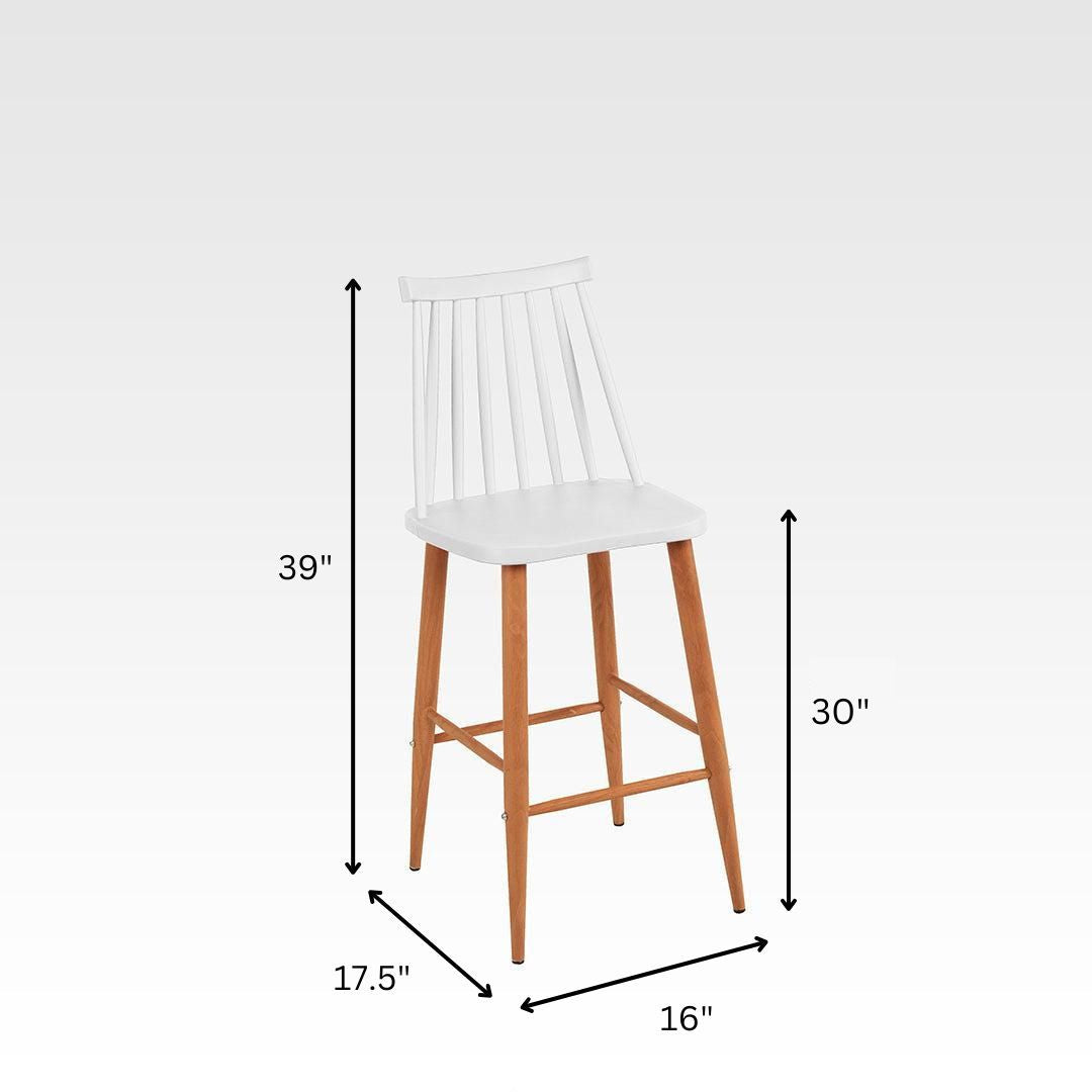 PP Bar Chair No. 23 Set Of 2 - Outdoor Furniture