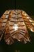 Prerit Hanging Lamp - Gold / 50cm L x 50cm D x 22cm H / Mild Steel - Lighting