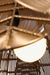 Prerit Hanging Lamp - Gold / 50cm L x 50cm D x 22cm H / Mild Steel - Lighting