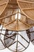 Prerit Hanging Lamp - Gold / 50cm L x 50cm D x 22cm H / Mild Steel - Lighting