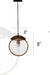 Prism Craft Kitchen Island Pendant Light - Gold / Diameter - 9 inches, Ceiling Lamp Shade Height - 11 inches / Glass