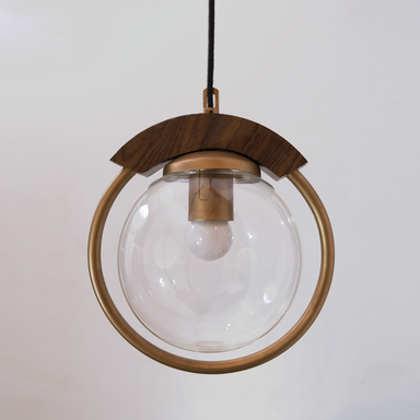Prism Craft Kitchen Island Pendant Light - Gold / Diameter - 9 inches, Ceiling Lamp Shade Height - 11 inches / Glass