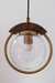 Prism Craft Kitchen Island Pendant Light - Gold / Diameter - 9 inches, Ceiling Lamp Shade Height - 11 inches / Glass