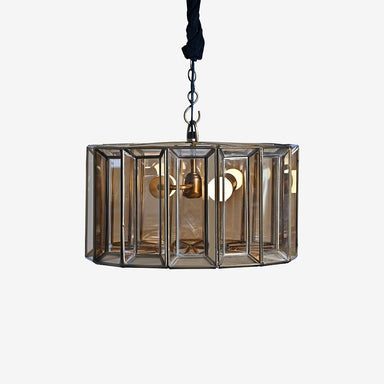 Prism Drum Pendant Lamp - 43x43x25 In cm / Glass - Lighting