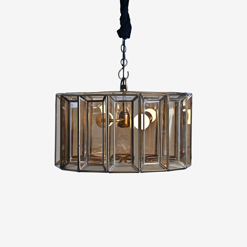 Prism Drum Pendant Lamp - 43x43x25 In cm / Glass - Lighting