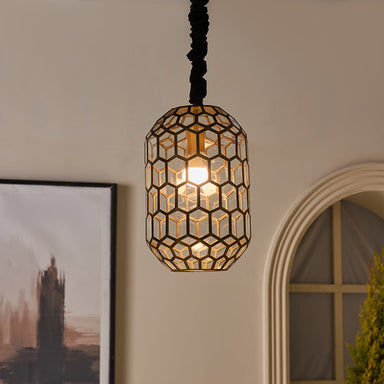Prism Hive Pendant Lamp - 27x27x44 In cm / Glass - Lighting