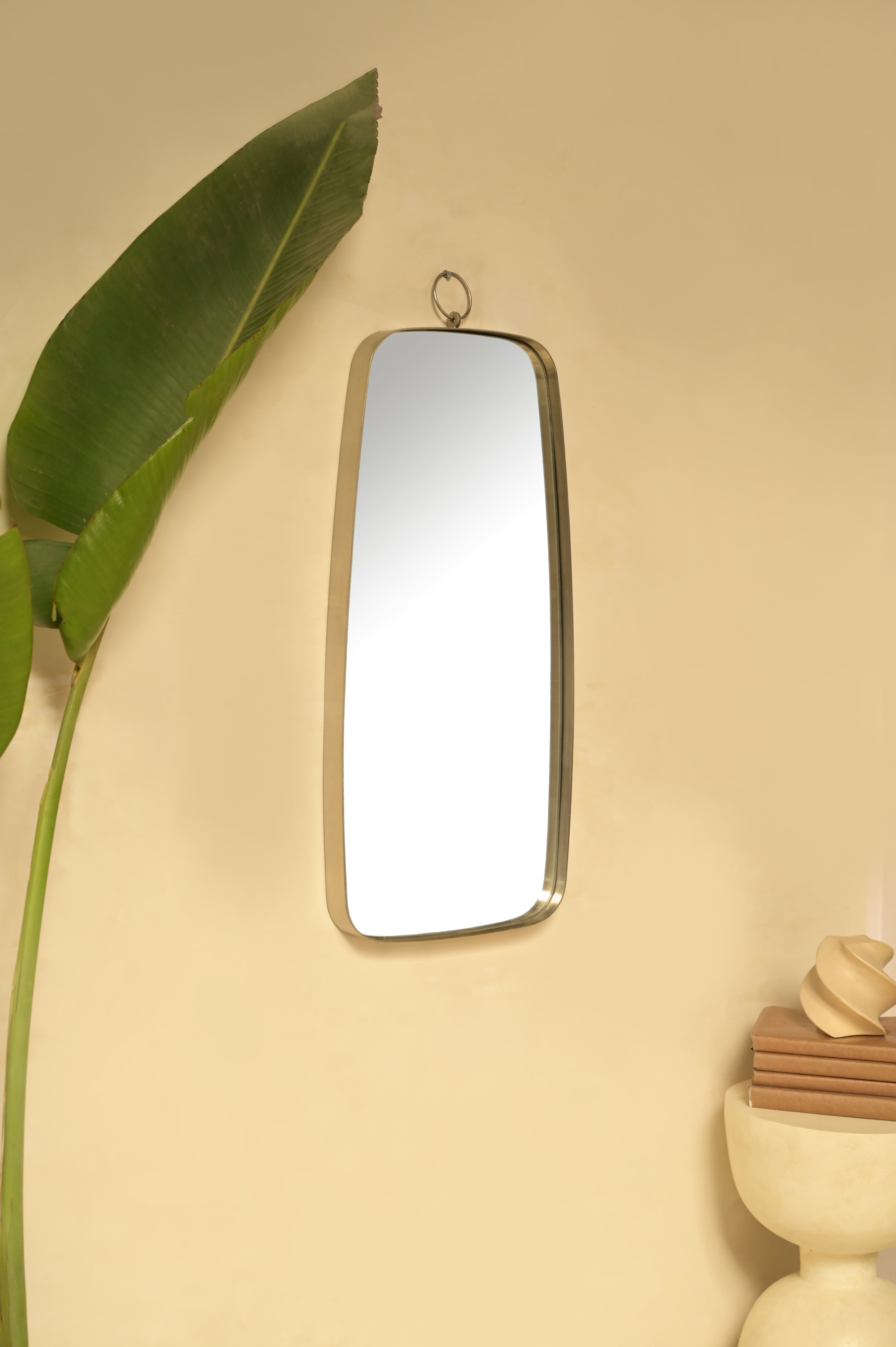 Prism Wall Mirror - L:14 x W:2 x H:31 In inches / Metal and Mirror - Décor