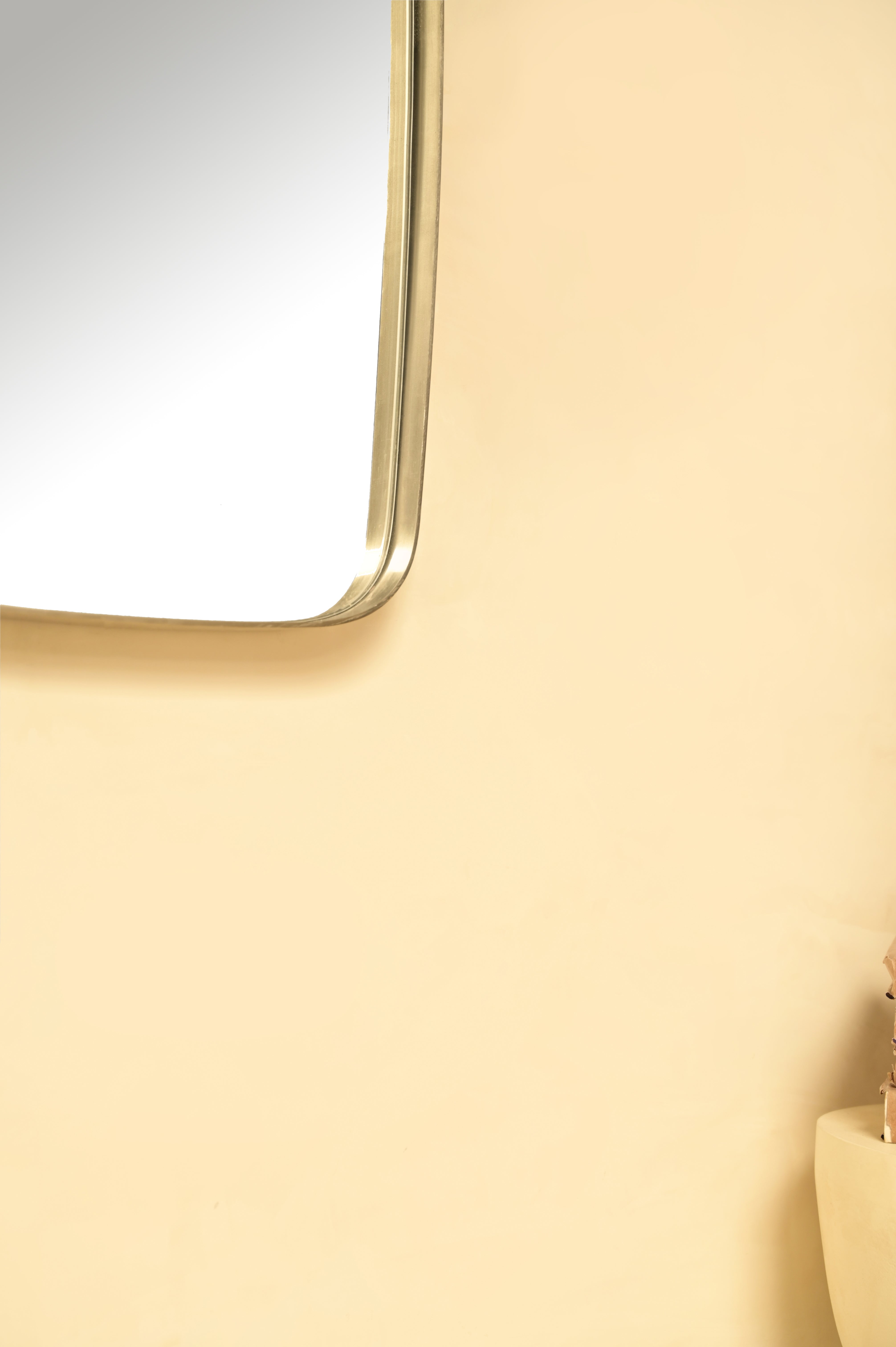 Prism Wall Mirror - L:14 x W:2 x H:31 In inches / Metal and Mirror - Décor