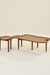Puzzle - Set of 2 - Honey / Acacia Wood / Large:146L X 77W X 43H and Small:48L X 48W X 46H In Cms - Indoor Furniture
