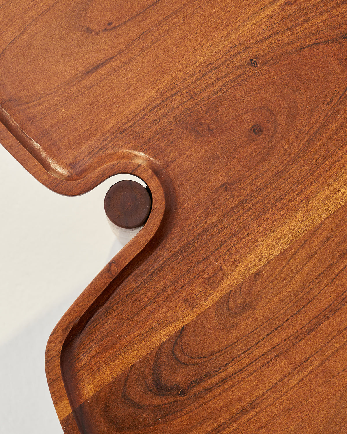 Puzzle - Set of 2 - Honey / Acacia Wood / Large:146L X 77W X 43H and Small:48L X 48W X 46H In Cms - Indoor Furniture