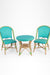 QI Popsicle Cane Table and Chairs Set - Chair: W: 17’’ D: 18’’ H: 38’’ SH: 19’’ Table: Dia: 25’’ H: 25’’ / Yellow