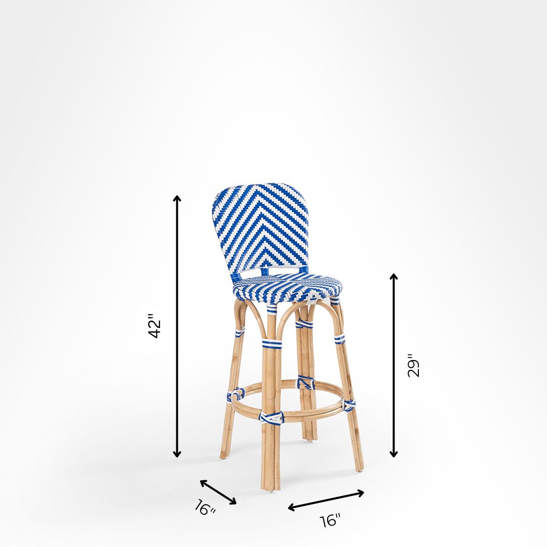 R Popsicle Cane Bar Chair - Outdoor Furniture
