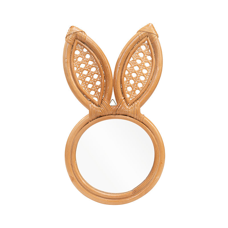 Rabbit Rattan Mirror - Natural / Rattan - Decor
