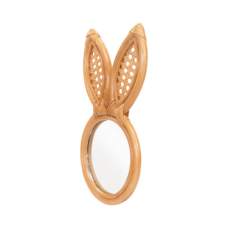 Rabbit Rattan Mirror - Natural / Rattan - Decor