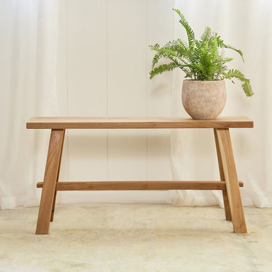 Raft Bench - 90x25x46 In cm / Teak Wood - Outdoor Furniture